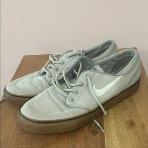 Nike Light Gray Canvas Sneakers